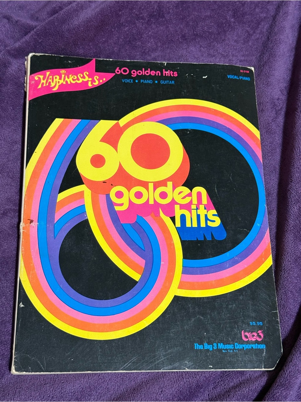 Happiness Is 60 Golden Hits Piano and Vocal Sheet Music Book